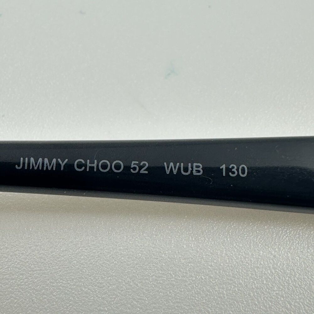 Jimmy Choo 52 WUB Women's Eyeglasses 53-16-130 Rectangle Metal Italy FRAME ONLY - Picture 13 of 15